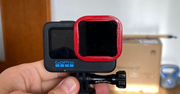 gopro kahraman 9 10 tbs filtre Kulp destek martı siyahı fpv 3d print model - Mito3D