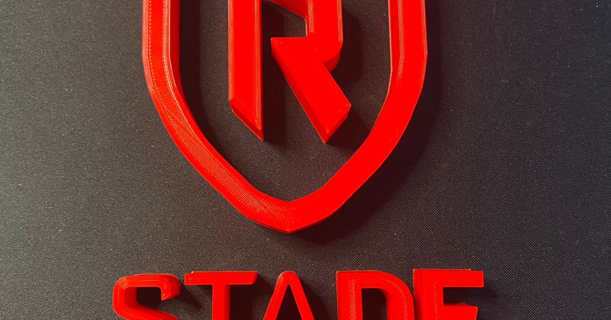 logo stade reims v1 nefaa sport foot football footballbadges 3D print model - Mito3D