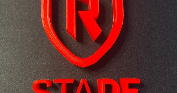 logo estadio Reims v1 nefaa deporte pie fútbol insignias futbol 3d print model - Mito3D