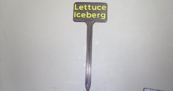 plant label iceberg lettuce lmj 3d print model - Mito3D