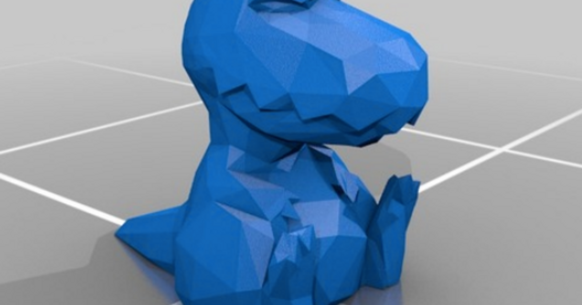 poly judgy t-rex acidfilms 3D print model - Mito3D