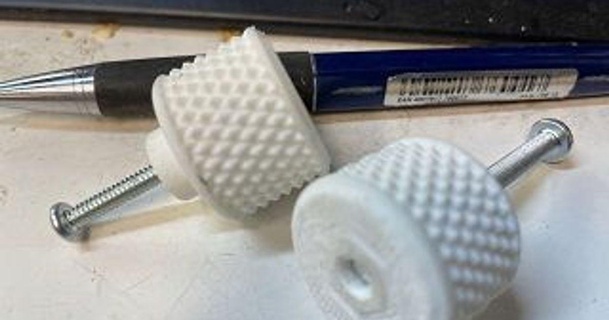 6 8 knurled knobs frankw inch 3d print model - Mito3D