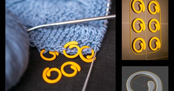 knitting stitch marker - strickmaschen markierung m3d handarbeit maschen maschenzaehler 3d print model - Mito3D