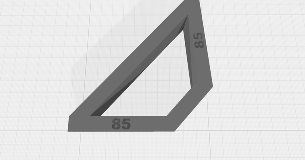 85 graus quadrado adorgo 3d print model - Mito3D