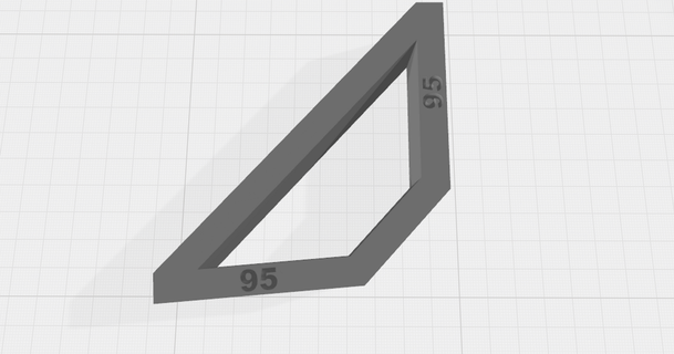 95 degree square adorgu 3d print model - Mito3D
