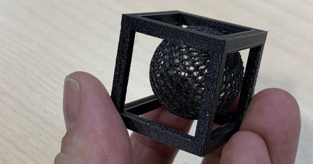 voronoi sphere hollow cube fab lab le magic 3d print model - Mito3D