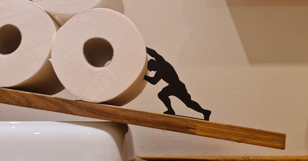 sisyphus toilet paper roll reyes 3d print model - Mito3D