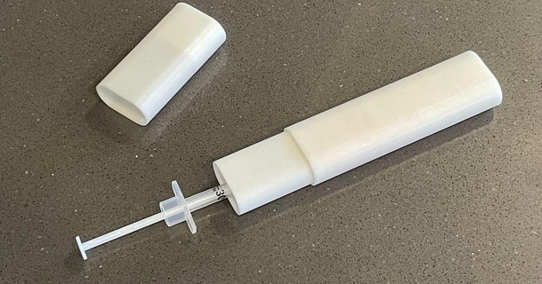 insulina jeringuilla soporte Beto hayes 3d print model - Mito3D