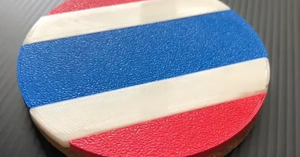 Thaïlande drapeau verre dany nchez Bière DIY Coaster drapeaux 3d print model - Mito3D