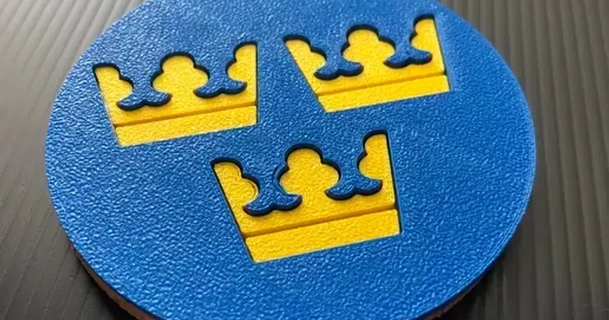 Schweden Flagge Untersetzer dany nchez Bier DIY europäisch 3d print model - Mito3D