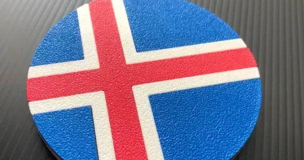 nordico attraversare Islanda Norvegia Svezia Finlandia Danimarca faroe isole bandiera sottobicchieri dany nchez birra Fai sottobicchiere 3d print model - Mito3D