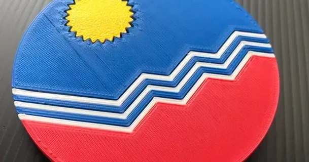Sioux Stürze Süd Dakota Flagge Untersetzer dany nchez Bier sd DIY 3d print model - Mito3D