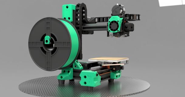 tic-tac miniaturised v-minion squirrelbrain miniprinter ratrig smallprinters vminion beltedz 3d print model - Mito3D
