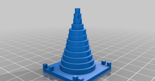 o-ring measuring cone nunuz57 measurementtool oring 3d print model - Mito3D