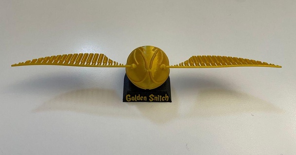 dourado dedo duro caixa ficar pé shemp redes Goldensnitch harrypotter oleiro 3d print model - Mito3D