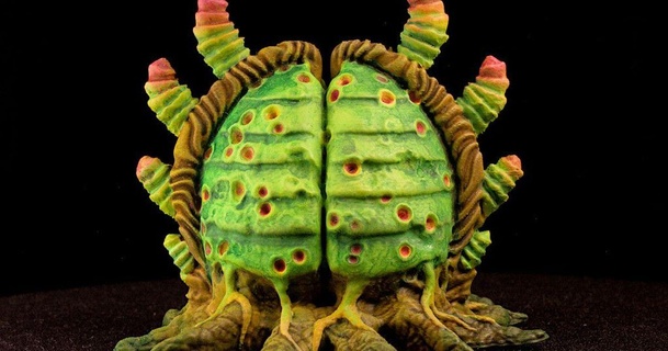 tabletop plant beetle alien vegetation 45 grimgreeble 28mm 40k blender decoration 3d print model - Mito3D