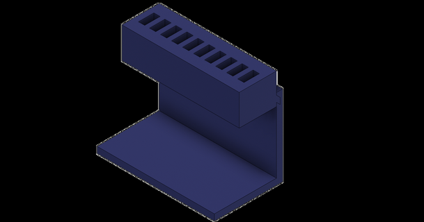 USB palo soporte egco escritorio organizador cubo 3d print model - Mito3D