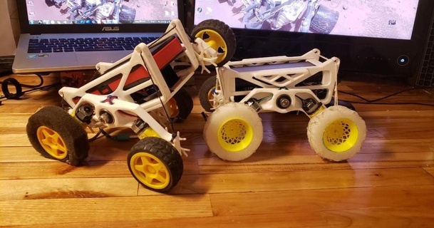 off road Robotik Plattform Rover froy192 billig Offroad Außenprojekt Roboter 3d print model - Mito3D