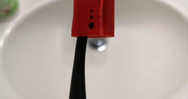 scoppiare sonico spazzolino testa copertina guaina blake haas thingiverse 3d print model - Mito3D
