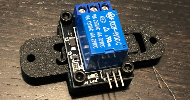 single channel relay din mount max 3d print model - Mito3D