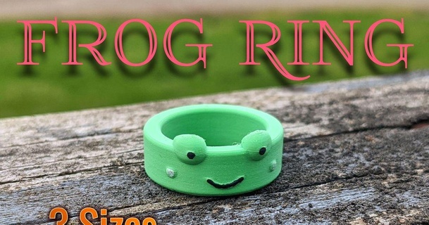 frog ring jamestheprinter costume jewelry fast 3d print model - Mito3D