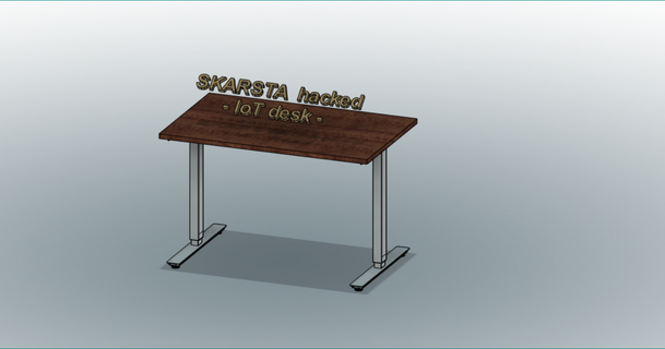 iot - adjustable desk janus pannonius ikea stand stepper 3d print model - Mito3D