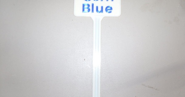 Pflanze Etikette Blau Mais lmj 3d print model - Mito3D
