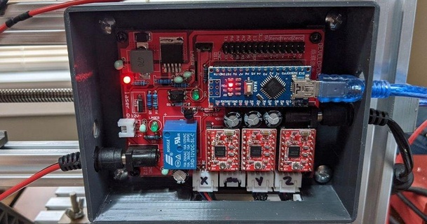 cnc 3018 tavola scatola allegato pcwzrd13 3D Modelli passatempo creatori elettronica arduino fresatura 3d print model - Mito3D