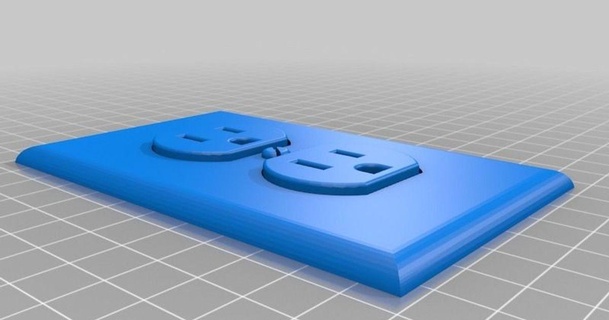 falso ac saída EUA estilo bwaslo 3D modelos fantasias acessórios adereços tomada thingiverse Powerocket piadas 3d print model - Mito3D