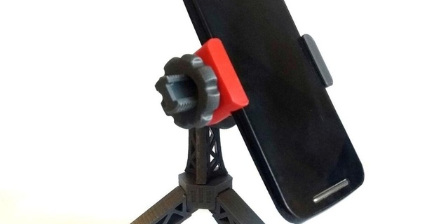 treppiedi Telefono In piedi vite treccia 3D Modelli gadget portatile dispositivi macchina phonestand supporto per treppiede comune smartphone 3d print model - Mito3D