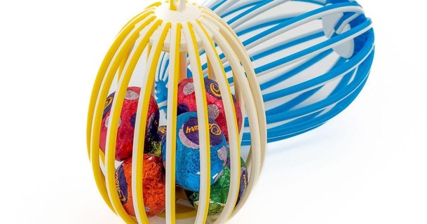 easter egg peter 3D Models Seasonal designs Spring & Easter decoration box assembly gift model 3d print model - Mito3D