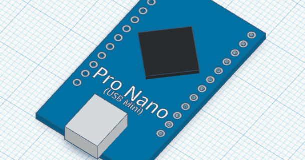 manequim arduino pró nano mini USB álice 3D modelos passatempo fabricantes eletrônicos propenso 3d print model - Mito3D