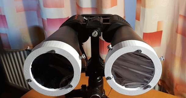 güneş filtre dürbün 15x70 20x80 10x50 Roma yuhalama 3D modeller hobi yapımcılar fikirler astronomi şeytani teleskopu 3d print model - Mito3D