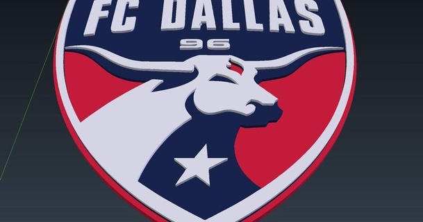 fc Dallas Fußball Mannschaft Logo psmi 3D Modelle Kunst Design 2D Platten Logos thingiverse Fußballabzeichen 3d print model - Mito3D