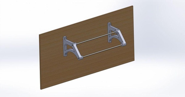 flutuando sapato prateleira gironictônico 3D modelos casa escritório estante organizador 3d print model - Mito3D