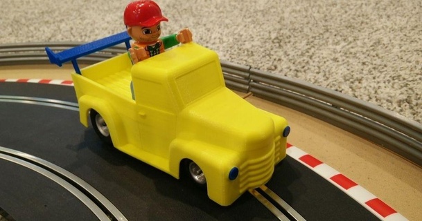 pickup truck slot car uwcharlie1983 3D Models Hobby & Makers RC Robotics toy fast monster model 3d print model - Mito3D