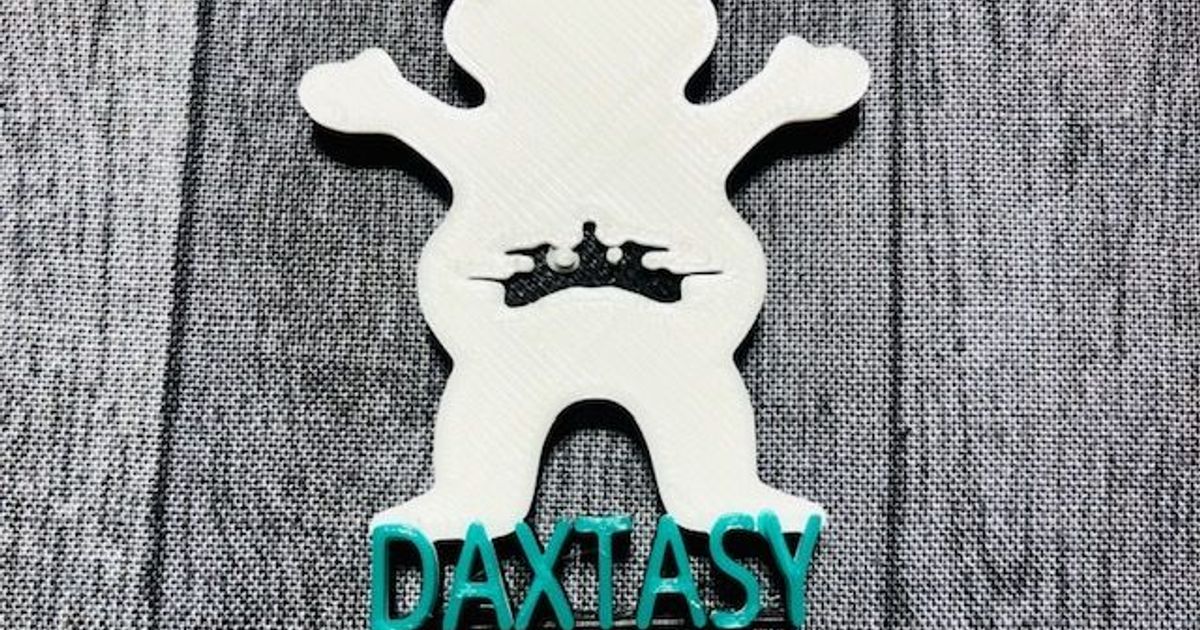 daxtasy logo daxneal 3D Modelli passatempo creatori idee fpv thingiverse dax 3D print model - Mito3D