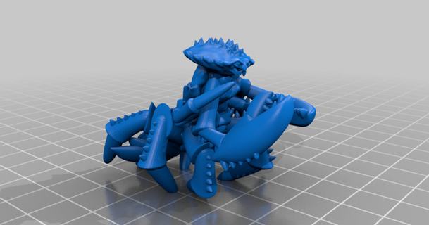 Frosthaven ldker pençe kırıcı sanaljason 3D modeller oyuncaklar oyunlar dış mekan minyatür şeytani 3d print model - Mito3D