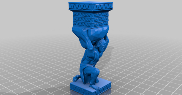 Atlas coluna virtualmente jason 3D modelos brinquedos jogos ar livre terreno thingiverse 3d print model - Mito3D