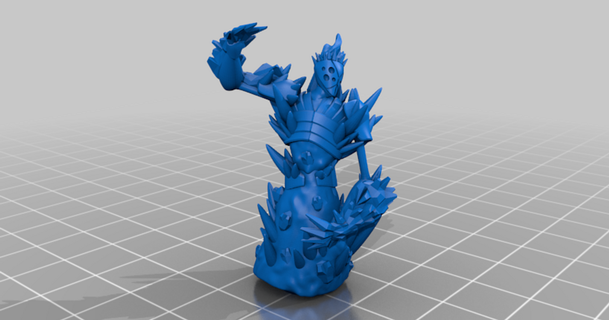 frosthaven ice wraith - melee form virtuallyjason 3D Models Toys & Games Outdoor miniature gloomhaven thingiverse 3d print model - Mito3D