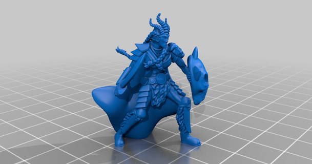 gloomhaven inox guard monster virtuallyjason 3D Models Toys & Games Outdoor miniature thingiverse 3d print model - Mito3D