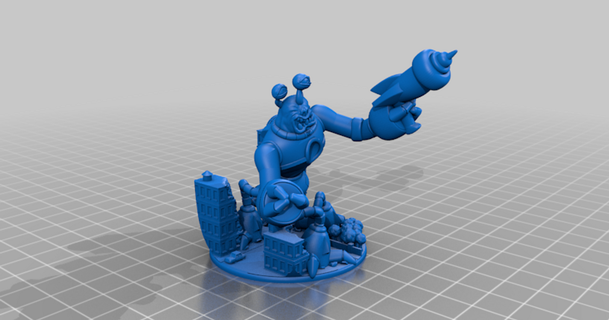 Roi tokyo aliénoïde Procuration virtuellementjason 3D modèles jouets Jeux Extérieur monstre chose universelle kaiju 3d print model - Mito3D