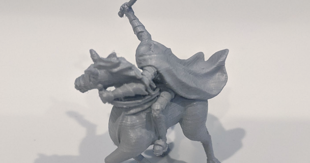 Gloomhaven patrão Sombrio cavaleiro virtualmente jason 3D modelos brinquedos jogos ar livre monstro miniatura cavalo thingiverse 3d print model - Mito3D