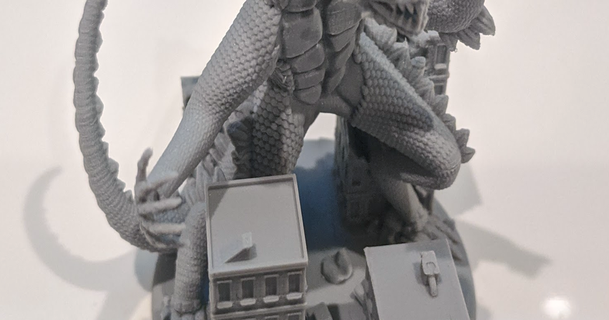 König Tokio Gigasaurus Proxy praktischjason 3D Modelle Spielzeuge Spiele draussen Monster thingiverse kaiju 3d print model - Mito3D