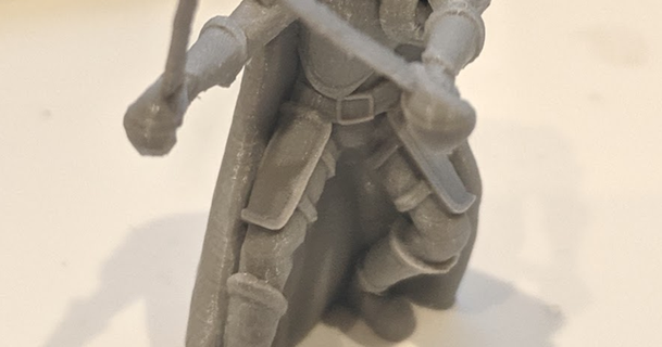 gloomhaven boss aesther swordsman virtuallyjason 3D Models Toys & Games Outdoor dnd miniature cloak thingiverse 3d print model - Mito3D