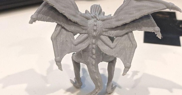 gloomhaven boss winged horror virtuallyjason 3D Models Toys & Games Outdoor monster dnd miniature wing 3d print model - Mito3D