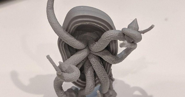 Gloomhaven Vergessene Kreise Boss schwarz Tentakeln praktischjason 3D Modelle Spielzeuge Spiele draussen dnd Miniatur Lovecraft thingiverse 3d print model - Mito3D