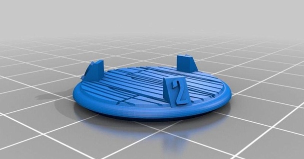 madeira prancha 25mm numerado bases Gloomhaven virtualmente jason 3D modelos brinquedos jogos ar livre dnd miniatura thingiverse 3d print model - Mito3D