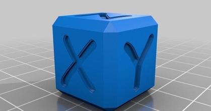 pz xyz calibration cube der peiner download free stl model printablescom 3d models printers test 20x20mm 20x20x20 caliration 3d print model - Mito3D