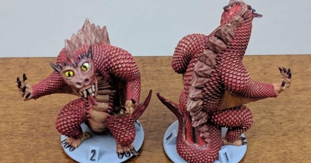 gloomhaven monster rending drake virtuallyjason 3D Models Toys & Games Outdoor dragon mini dnd miniature dungeonsanddragons 3d print model - Mito3D